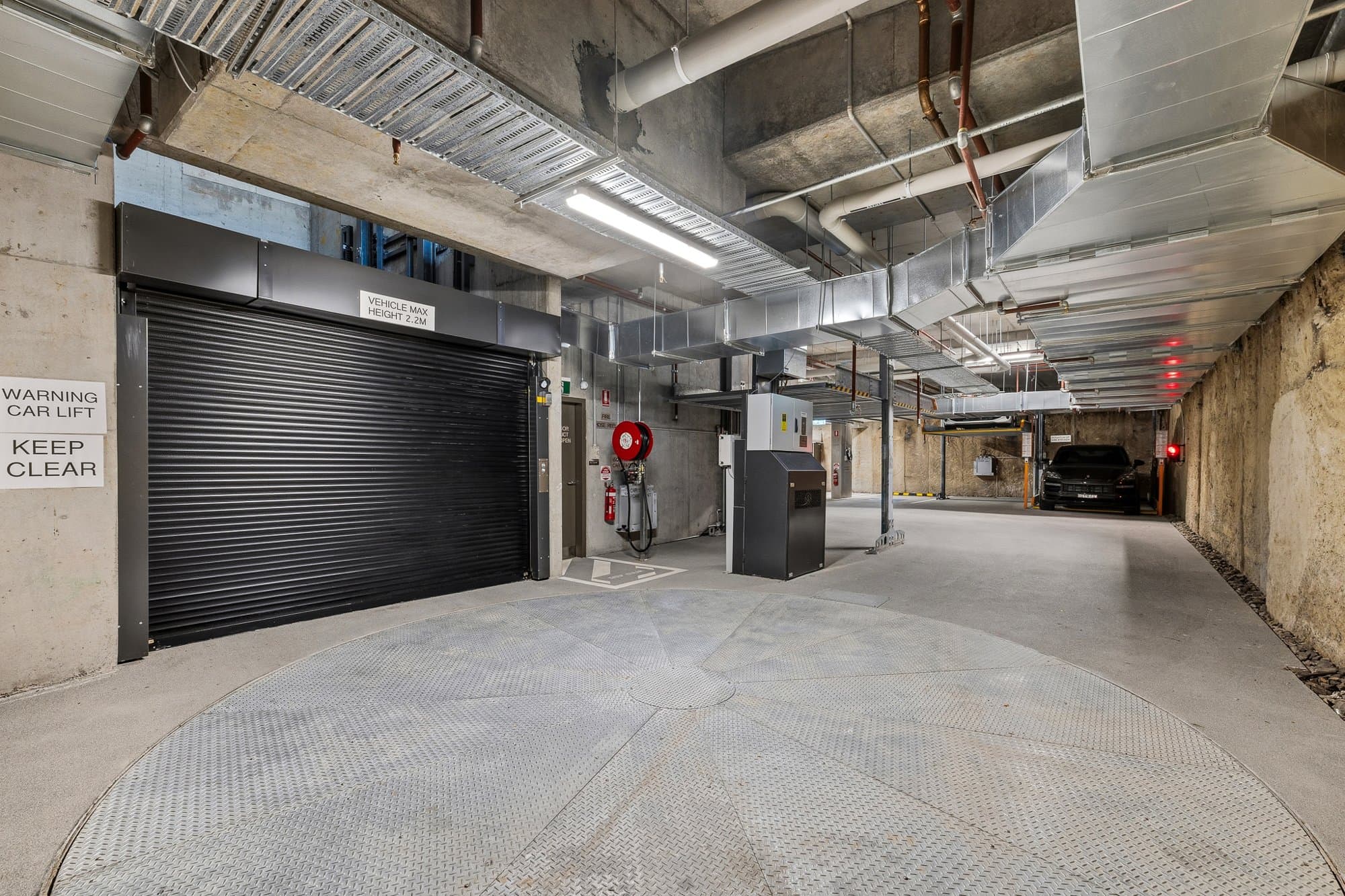 Basement electrical services and cable tray