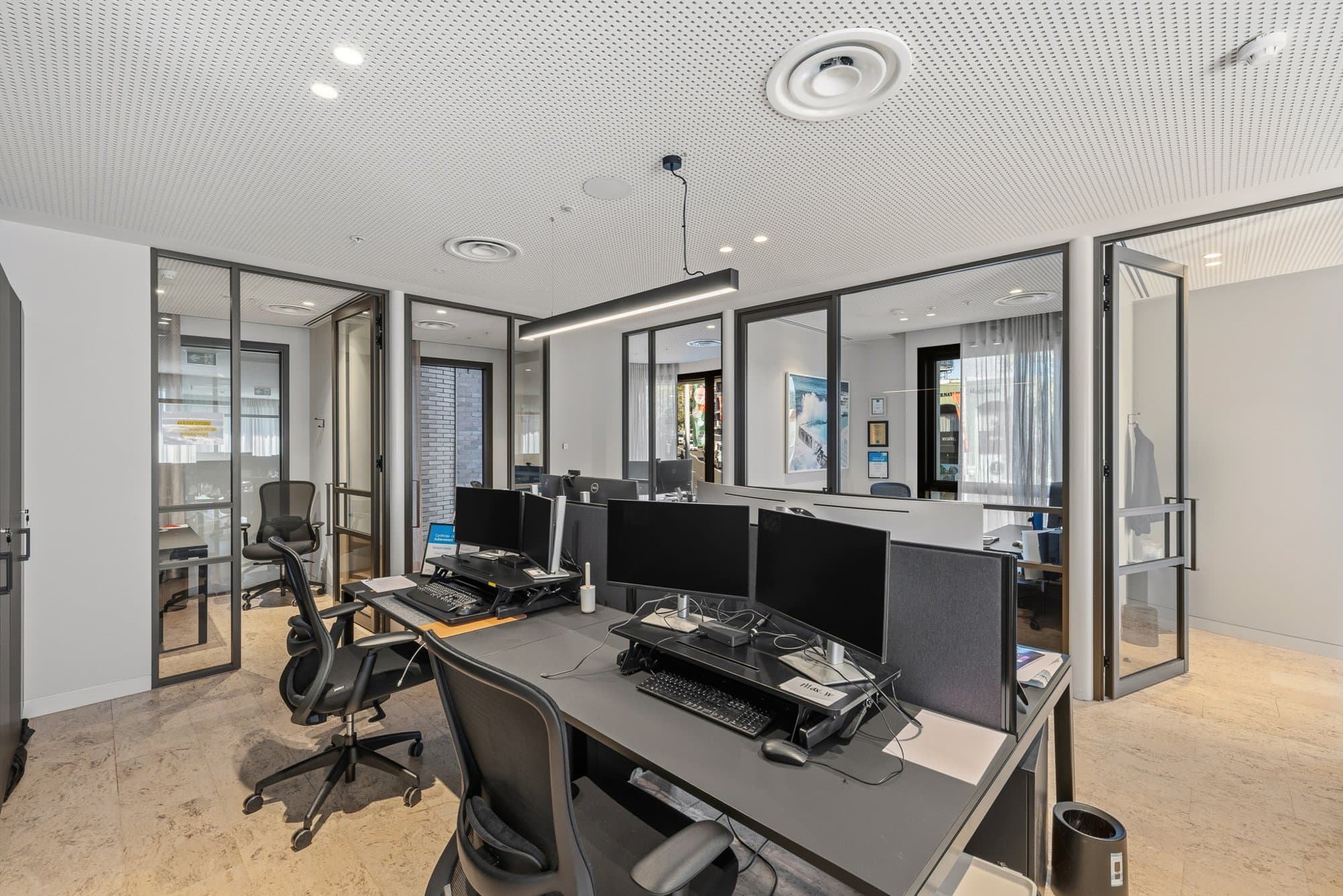 Commercial fit-out workspace